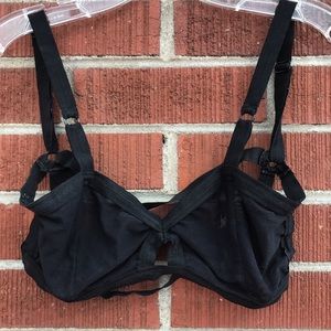 Solstice Intimates black mesh bralette